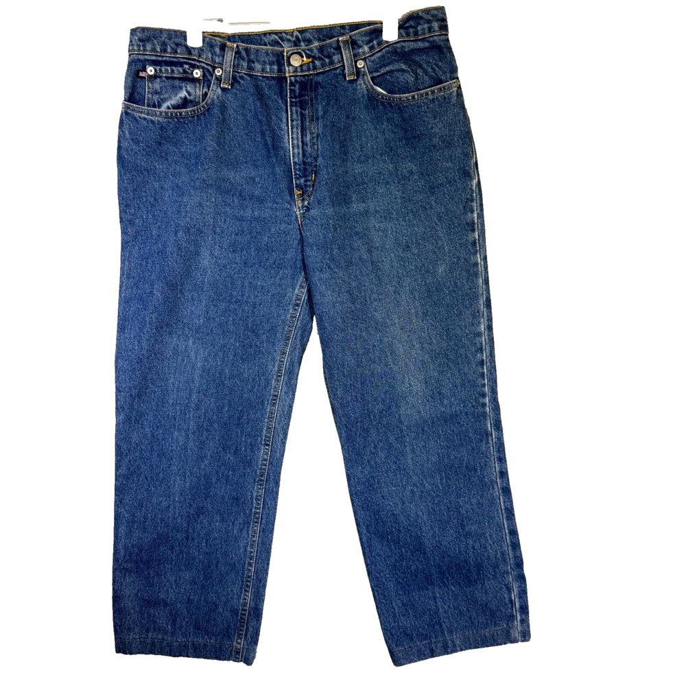Ralph Lauren Polo Jeans Womens 12x31 Blue Saturday Straight Leg Denim Zip Fly